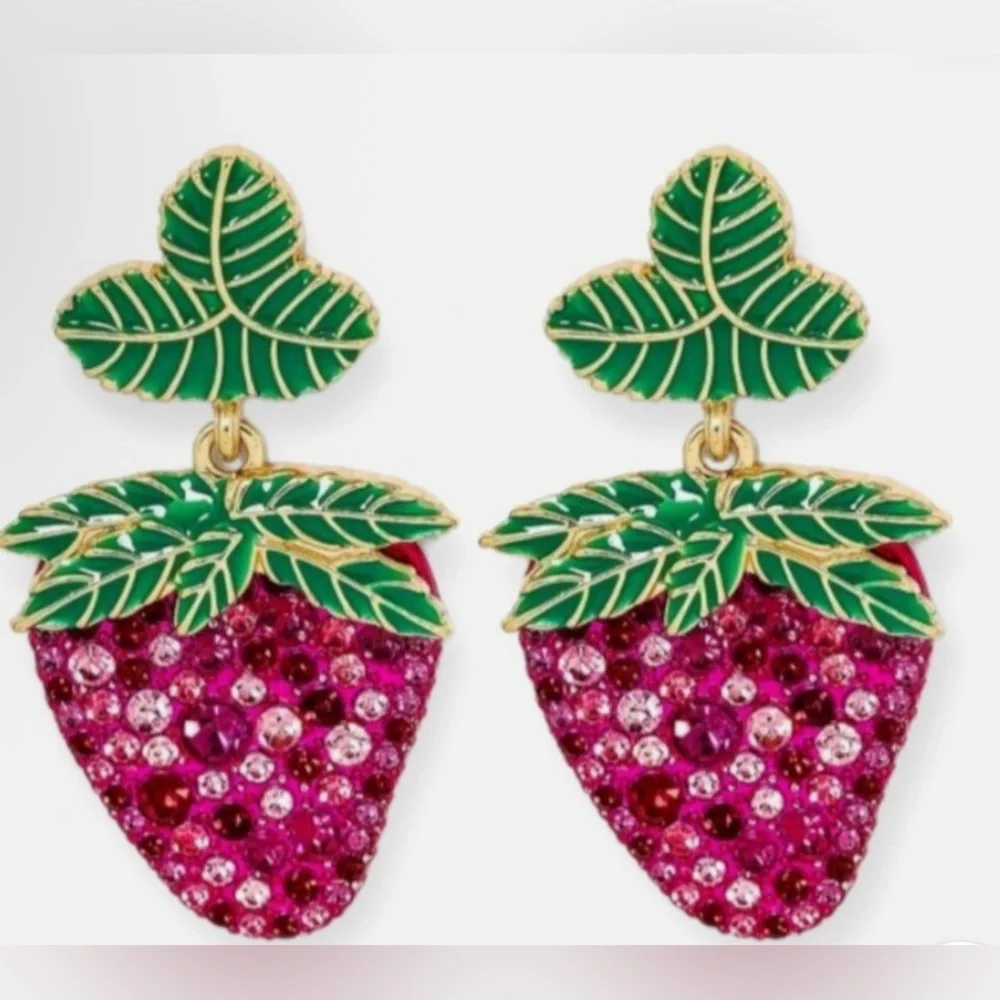 SUGARFIX BY BAUBLEBAR Berry Tale This is my jam! stud Earrings NWT - Picture 5 of 6